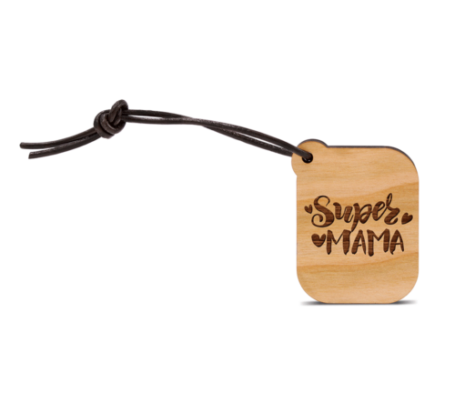 Holz Anhänger Super mama