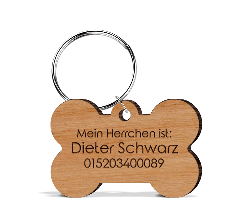 Hundemarke gravur chip adresse anhaenger