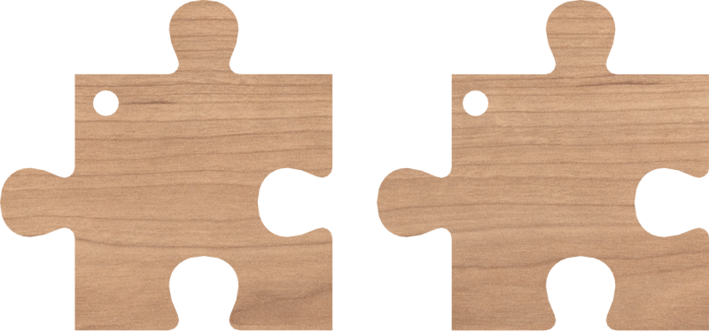 Puzzle Holz Kirsche