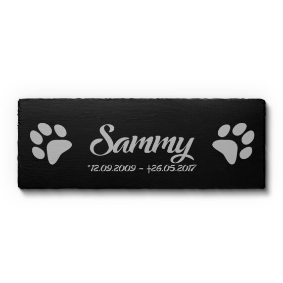 grabplatte grab tiere gravur schiefer