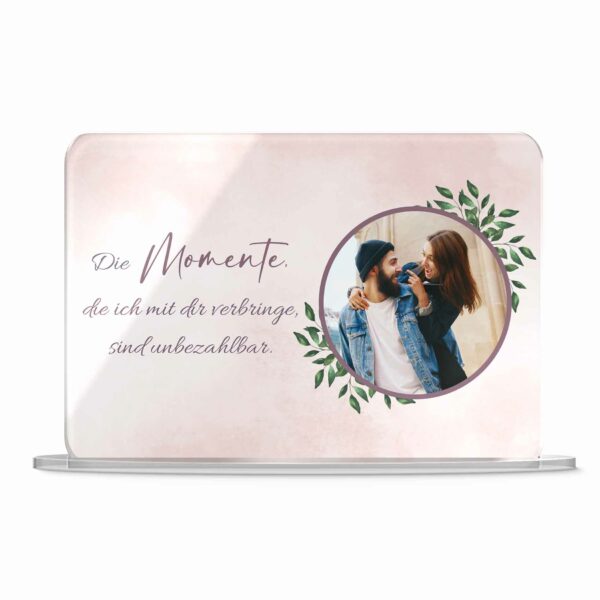 standbild individuell mit foto und text druck gestalten 20x14 cm sbuv a 20x14 d7 front