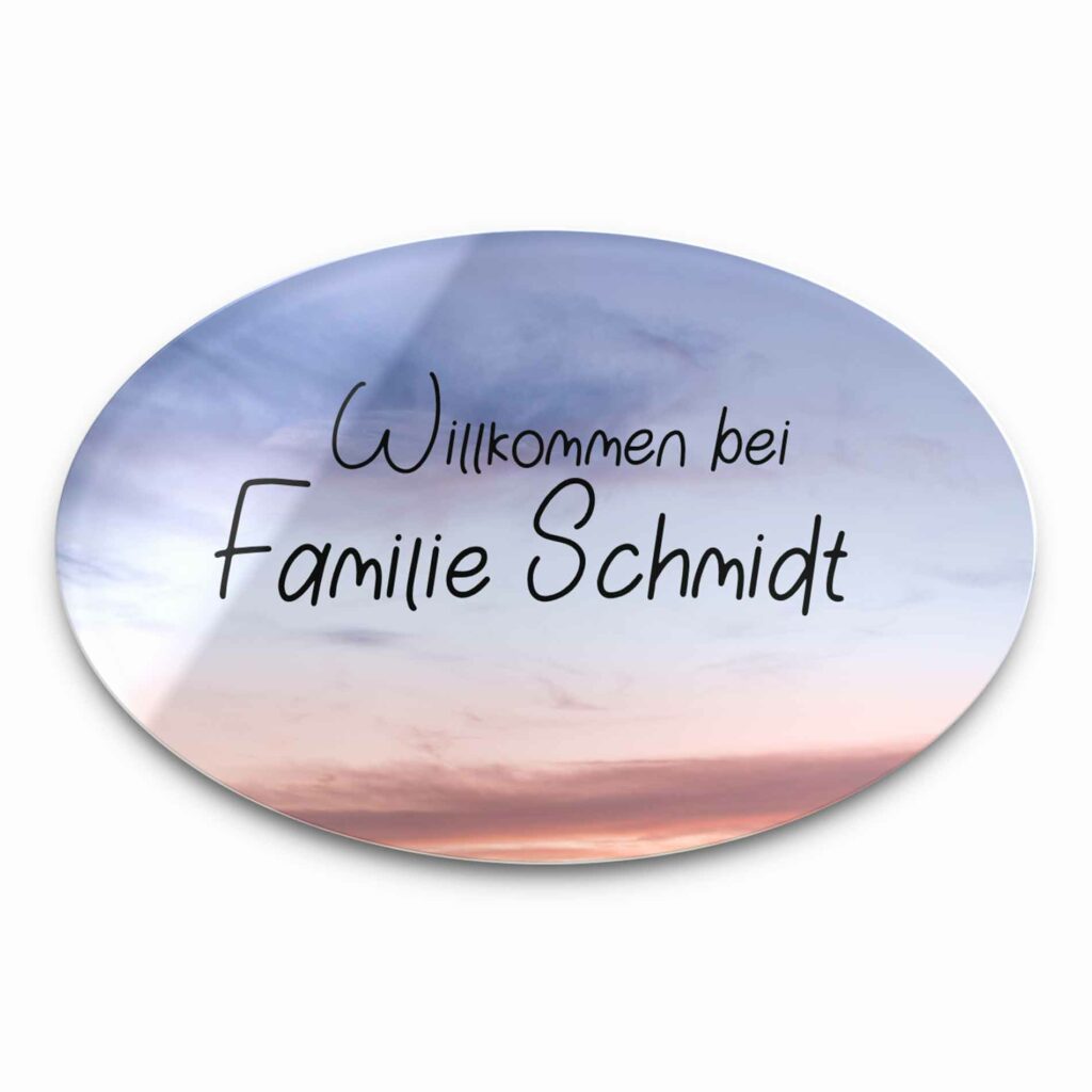 namensschild tuerschilder ziffer beschriftet acrylglas