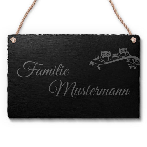 Kordelschild zum aufhängen