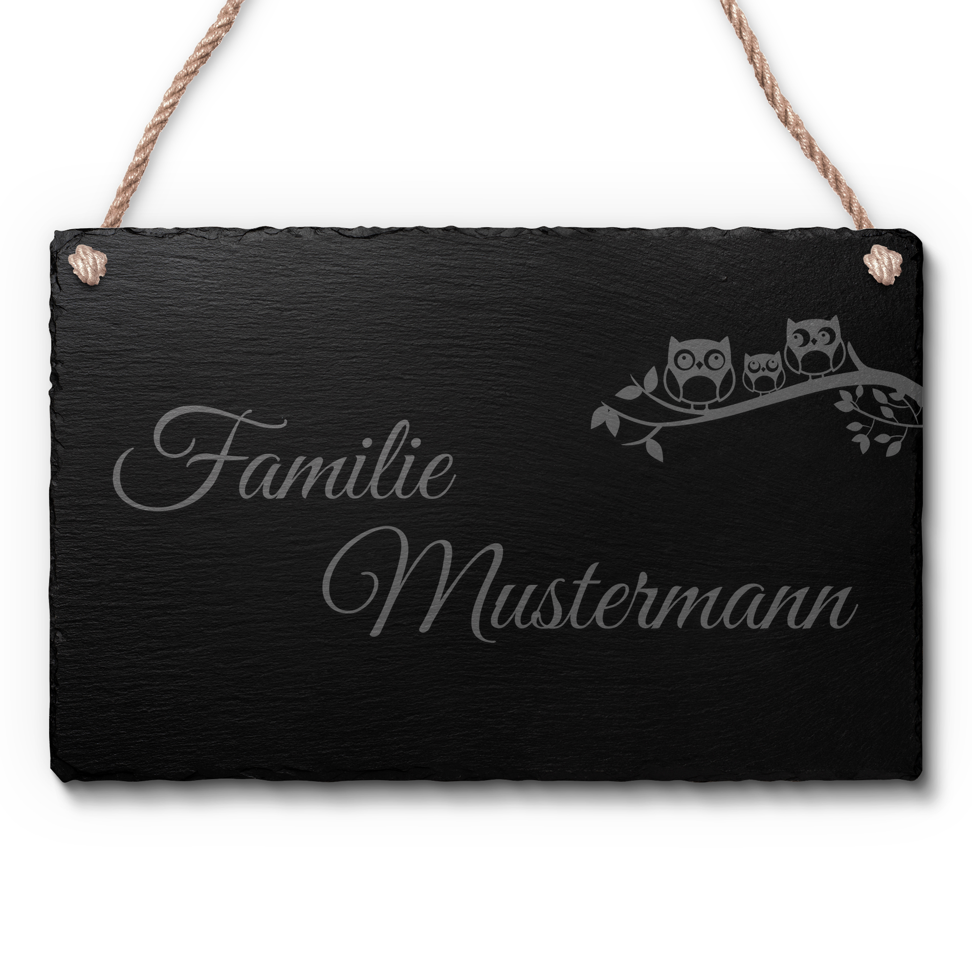 kordelschild-aufhaungen-schiefer-graviert-name Kordelschild zum aufhängen