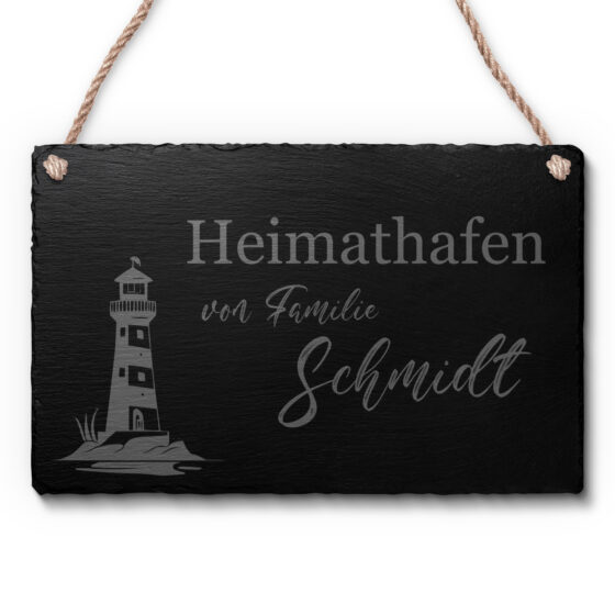 Schiefer Schild