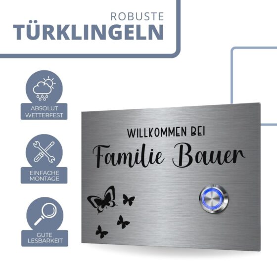 Gravierte Türklingel