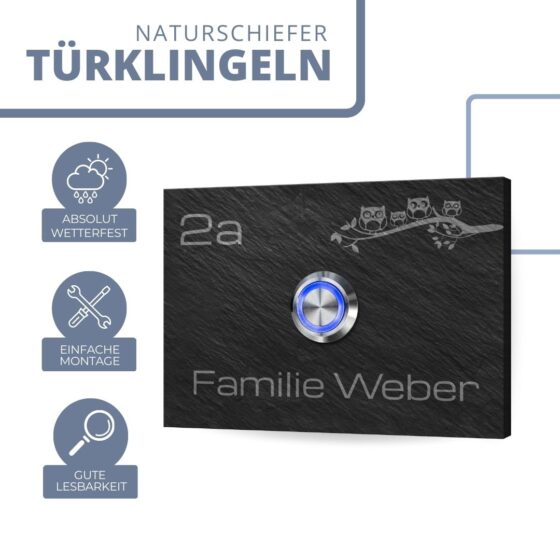 Klingelplatte mit Familienname