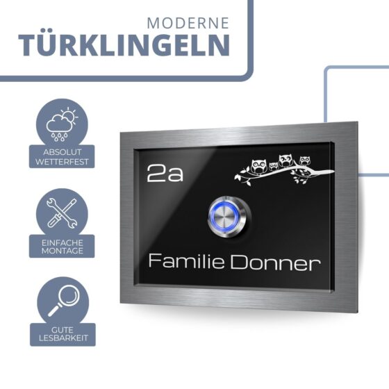 Personalisierte Acryl Türklingel