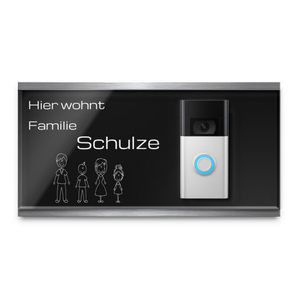 klingel platte für die ring doorbell mit gravur