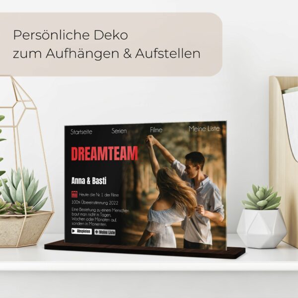 wanddeko im netflix design mit foto