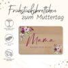 Individuelles Frühstücksbrettchen als Geschenkidee