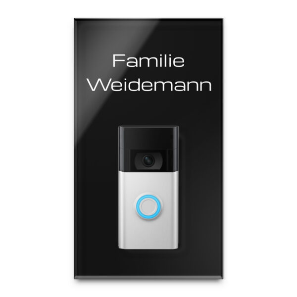 ring doorbell klingel platte mit wunschgravur