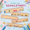 Buntes Lineal mit Namen und Motiv zum Schulstart – Bild 8