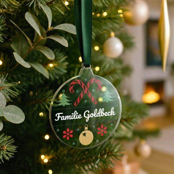 Tannenbaum Schmuck mit individuellem Druck