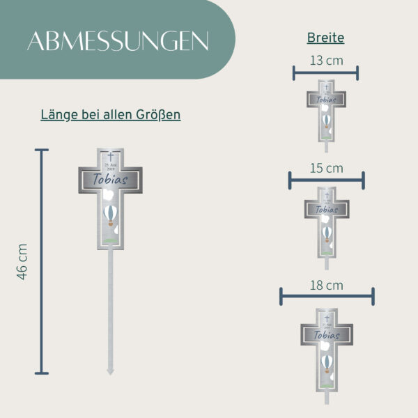 kreuz grabstecker als andenken