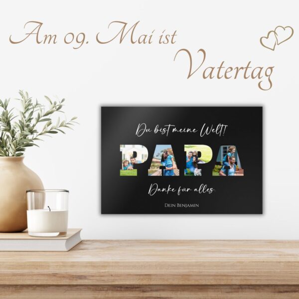 personalisiertes wandbild für vatertag