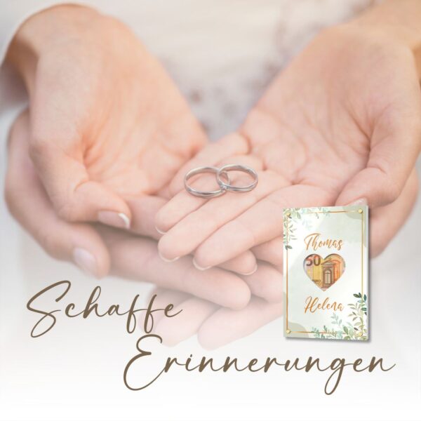 geldgeschenk standbild zur hochzeit ab 12x18 cm