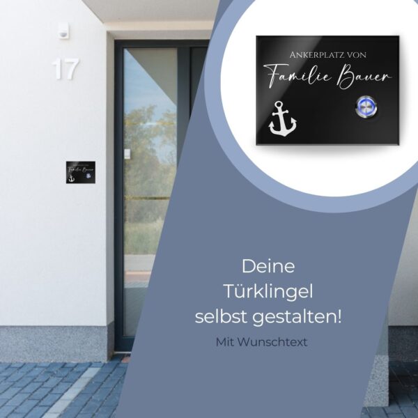 personalisierte acrylglas türklingel