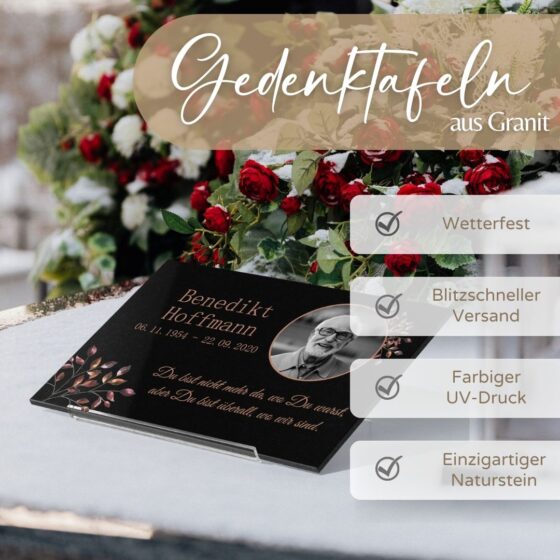 Gedenktafel aus Granit