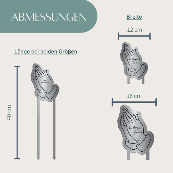 grabstecker mit personalisierter gravur