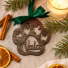 Christbaumkugel Pfote aus Holz