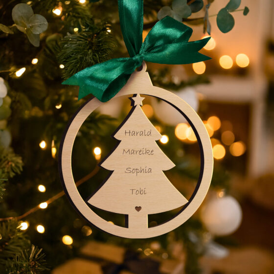 Holz Anhänger mit Gravur