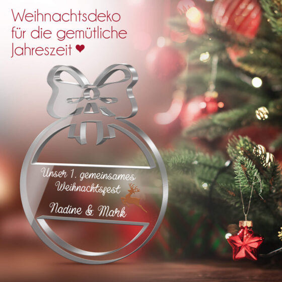 Acrylglas Weihnachtsanhänger