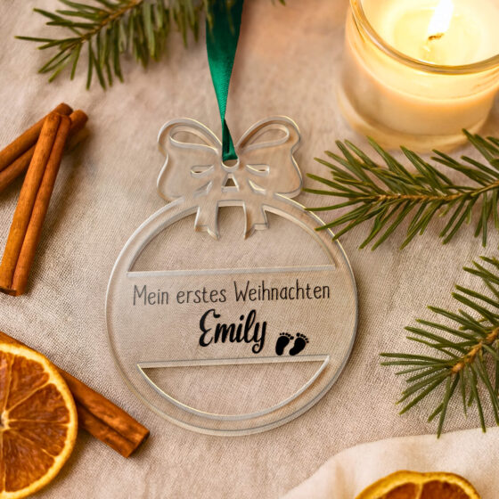 Weihnachtsanhänger Schleife