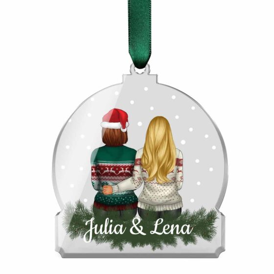 Weihnachtsanhänger Beste Freundinnen