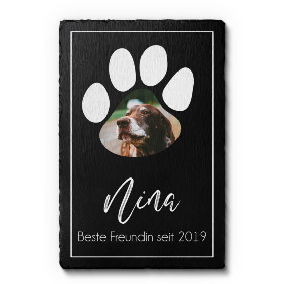 Personalisierte Schieferplatte mit Foto