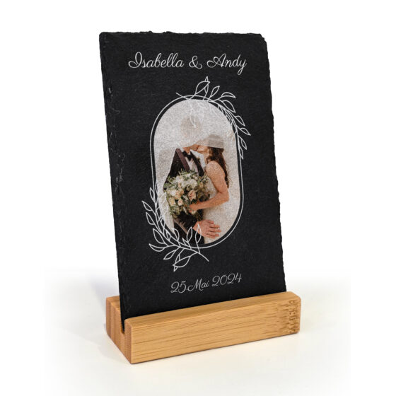 Fototafel aus Schiefer