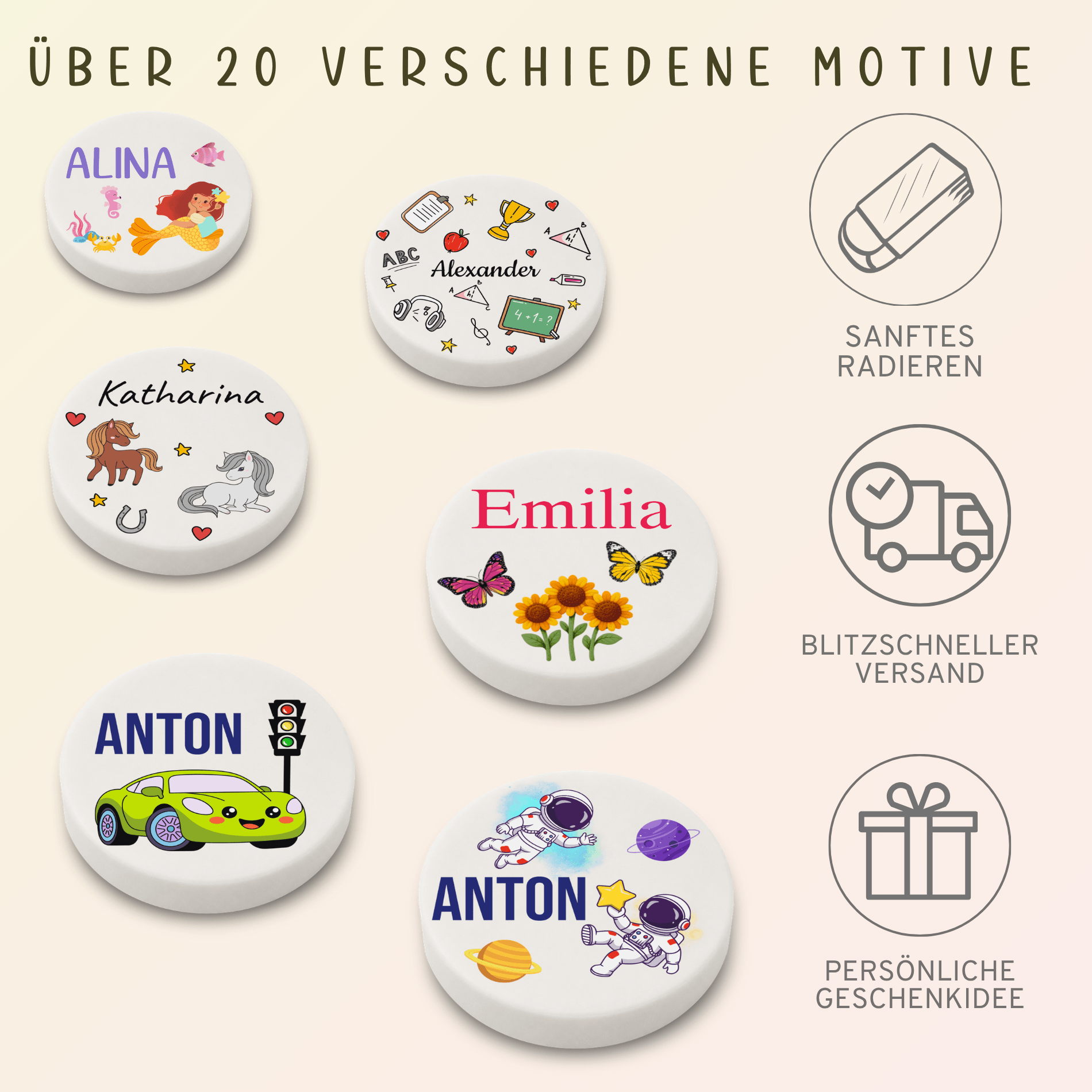 einschulung-radiergummi-name Radiergummi mit Namen personalisiert zum Schulanfang – Bild 5