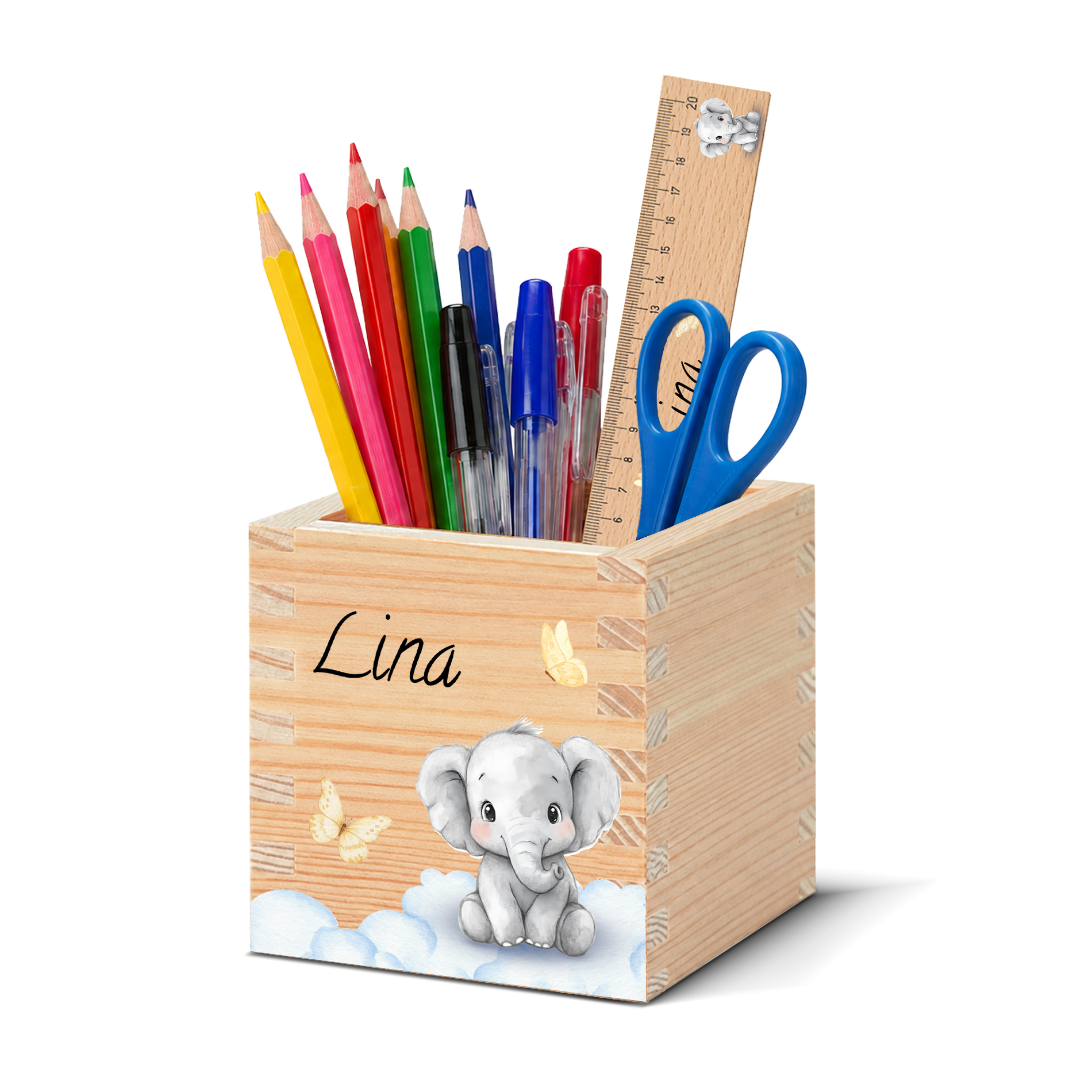 kinder-stiftehalter-holz-namensdruck Kinder Stiftehalter personalisiert