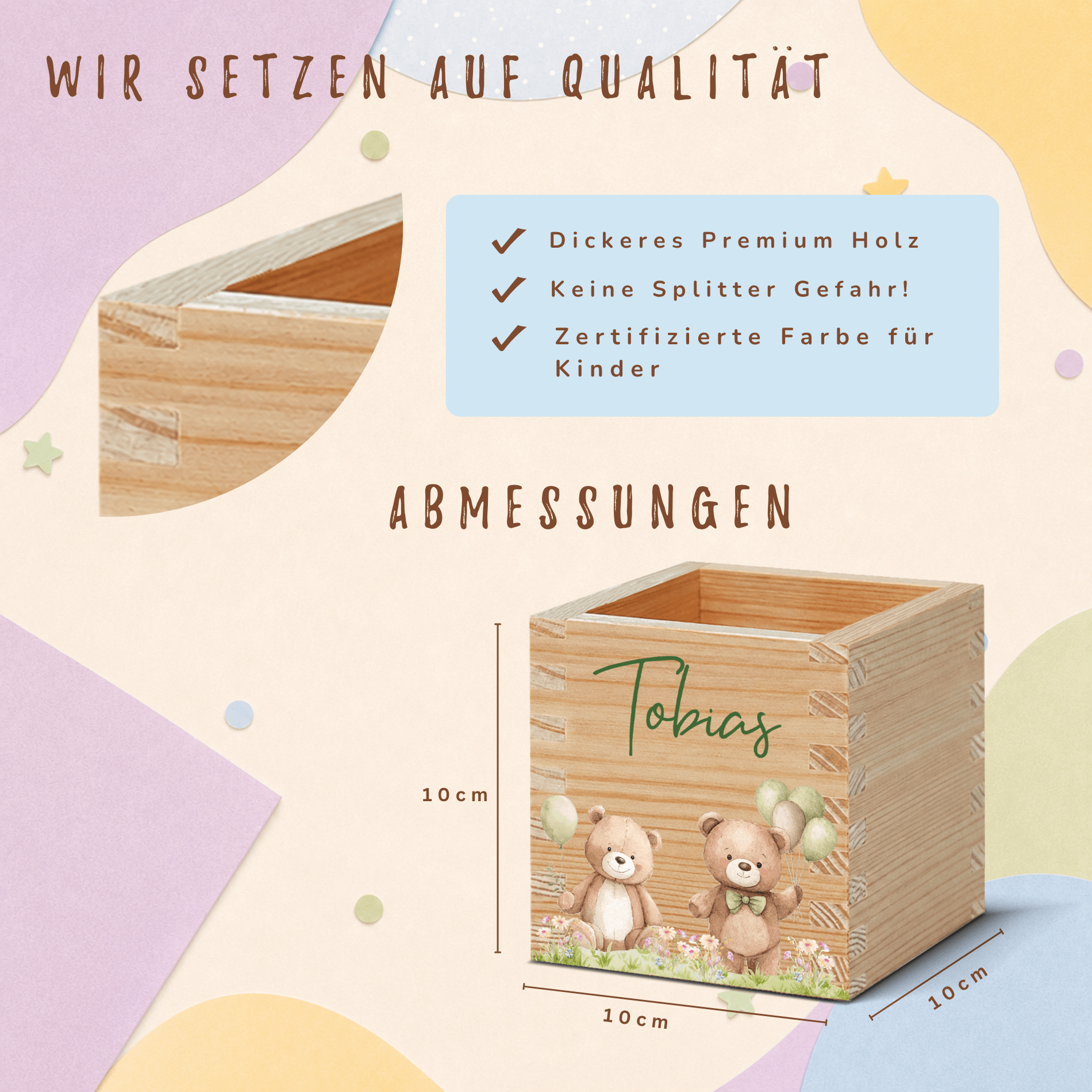 stiftebox-personalisierbar-holz-kindergeschenk Personalisierte Kinder Stiftebox aus Holz – Bild 4
